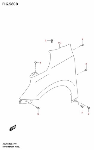 Suzuki genuine front - suzuki, fender