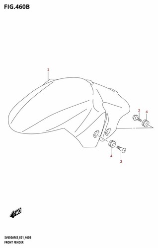 Suzuki genuine front fender - suzuki,